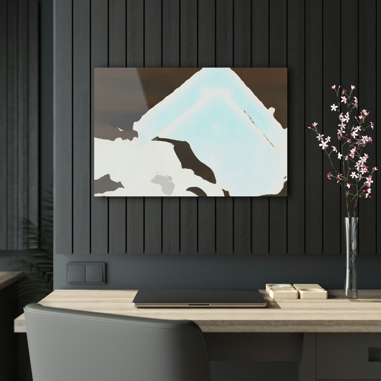 Acrylic Prints ...  After An Intense Snow Storm ... 'Digging Out' ... A Vehicle & Cabin "In The Mountains" ... March 2023 ... Original Works ...
