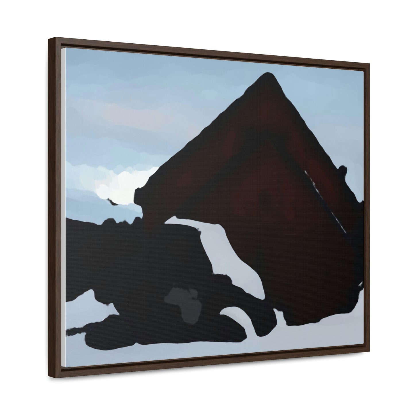 Gallery Canvas Wraps, Horizontal Frame ... After An Intense Snow Storm ... 'Digging Out' ... A Vehicle & Cabin "In The Mountains" ... March 2023 ... Original Works ...