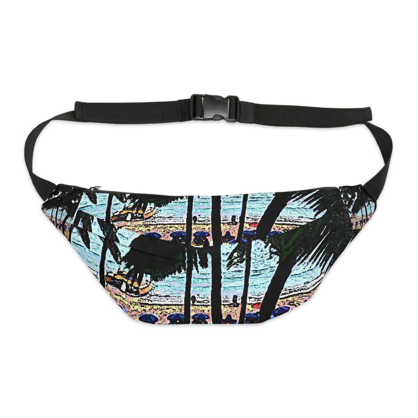 Large Fanny Pack ... "A Beautiful Beach Amongst The Palms" ... The Outrigger Waikiki, Honolulu, Oahu ... Original Works ...
