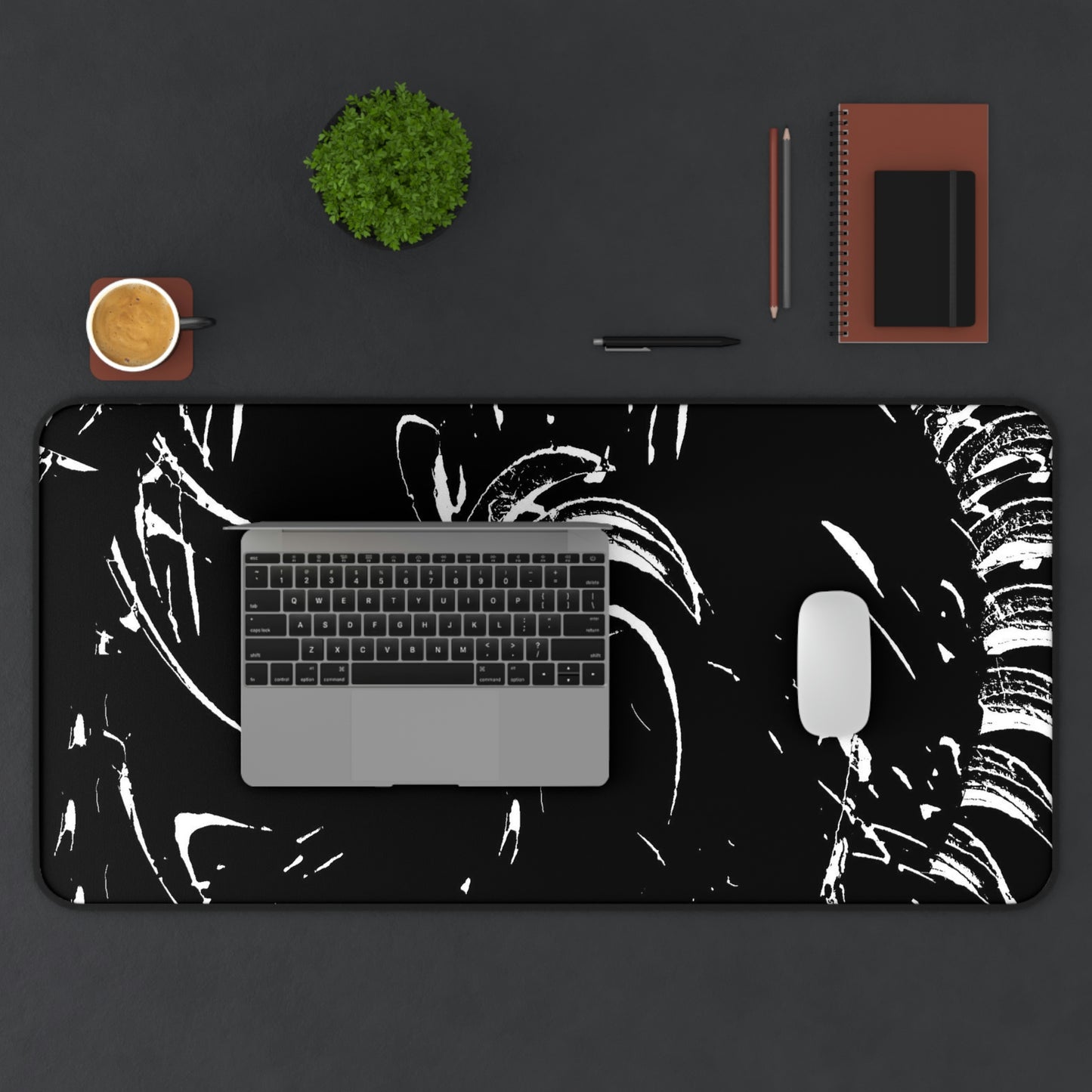 Desk Mat ... "Waning Moon" ... Central Idaho ... October 2022 ... Rendering Time: 22 Hours ... Original Works ...