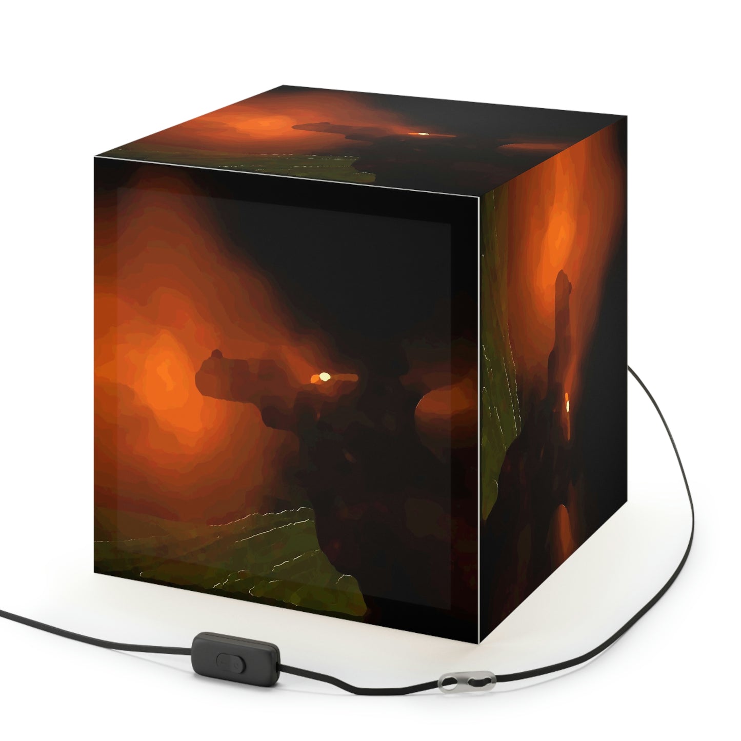 Light Cube Lamp ... Ruger .357 Magnum Early-Morning-Target-Practice ... 'Circa April 2022' ... Original Works ...