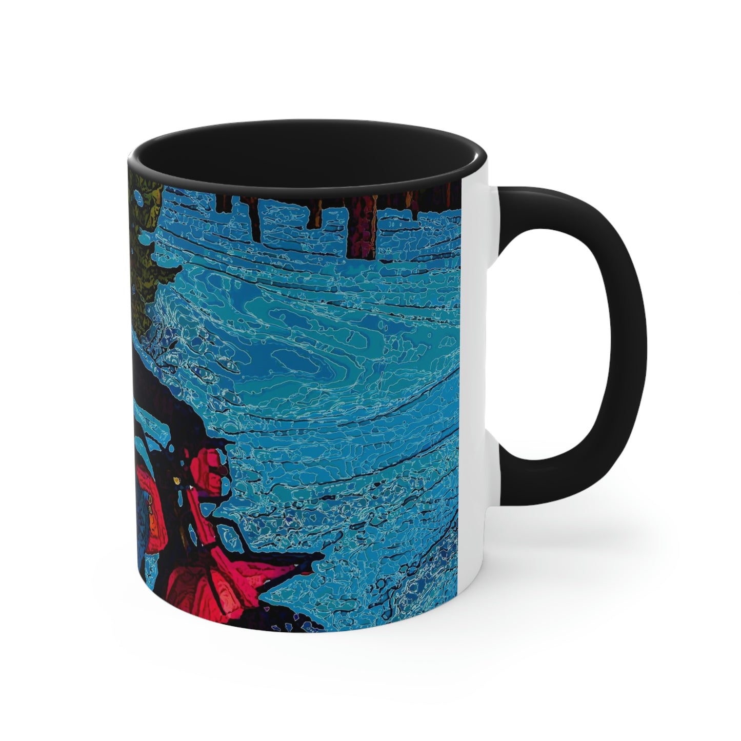 Accent Coffee Mug, 11oz ... There's 2-Wheelin ... There's 4-Wheelin ... 'And-Of-Course' ... "There's 3-Wheelin-In-The-Snow" ...  Original Works ...