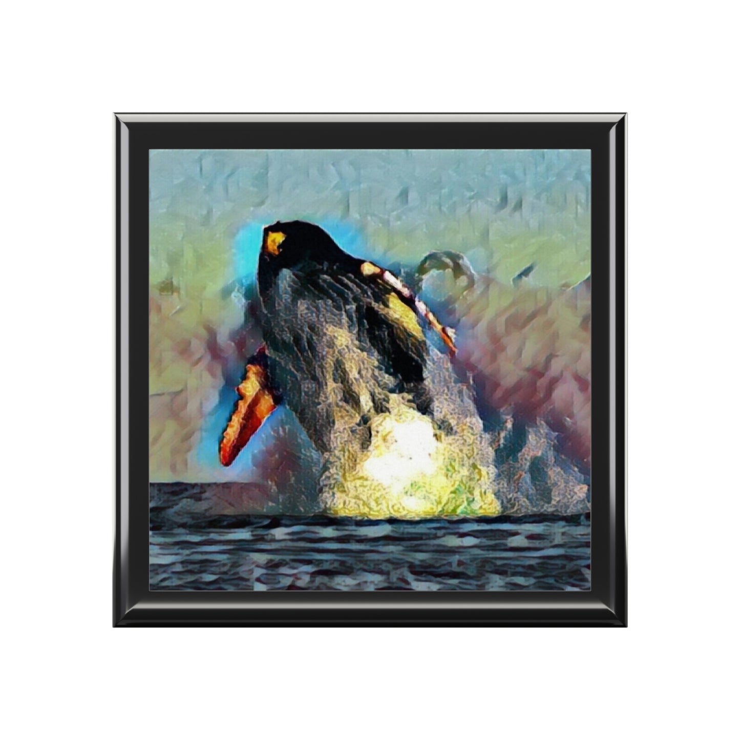 Jewelry Box ... An Extraordinary Humpback Breach ... 'With Explosive Energy' ... Family Archives (KPH) ... Circa: 21st Century. Maui, HI ... Original Works ...