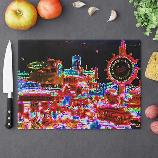 Cutting Board ... "No.9 Fishermen's Grotto - Fishermen's Wharf, SF, California" ... Family Archives: 1970's ... Original Works ...