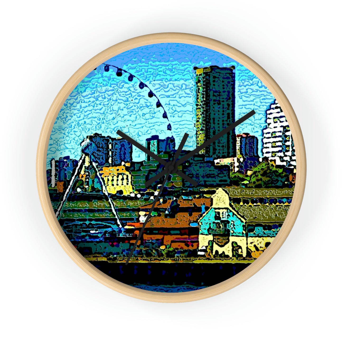Wall clock ... That Classic Wheel ... 'Seattle's Wheel' ... & An Old Classic Waterside Vendors ...  'Family Archives' ... Original Works ...