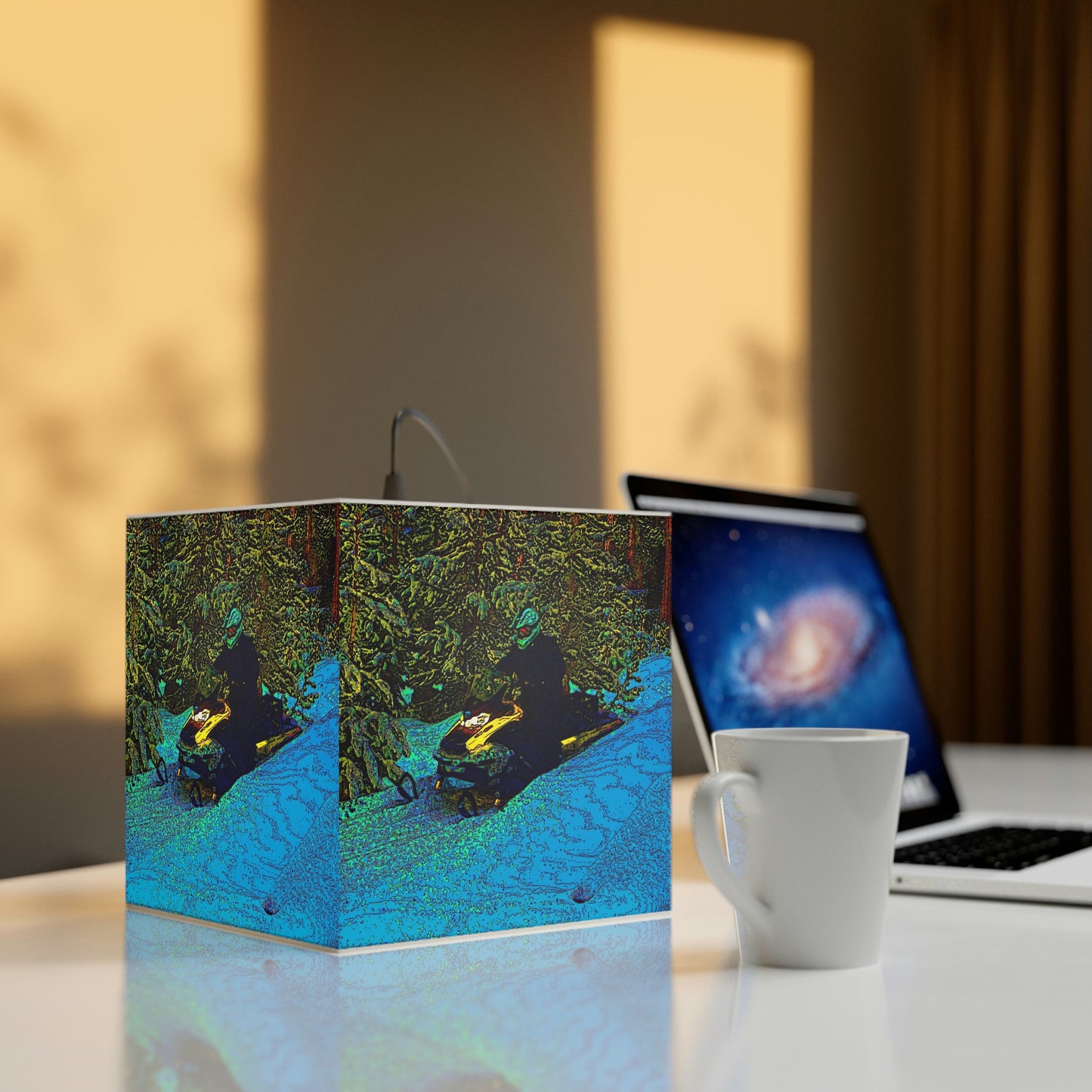 Light Cube Lamp ... Yep ... "Another Day ... Riding Through The Wilderness ... " ... February 2023 ... Original Works ...