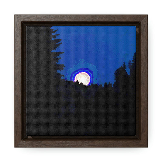 Gallery Canvas Wraps, Square Frame ... "The Road Home" ...' Over The River & Through The Woods To? ...' ... Moonscape Near Elk City, Idaho ... Original Works ... 5Jan23 ...