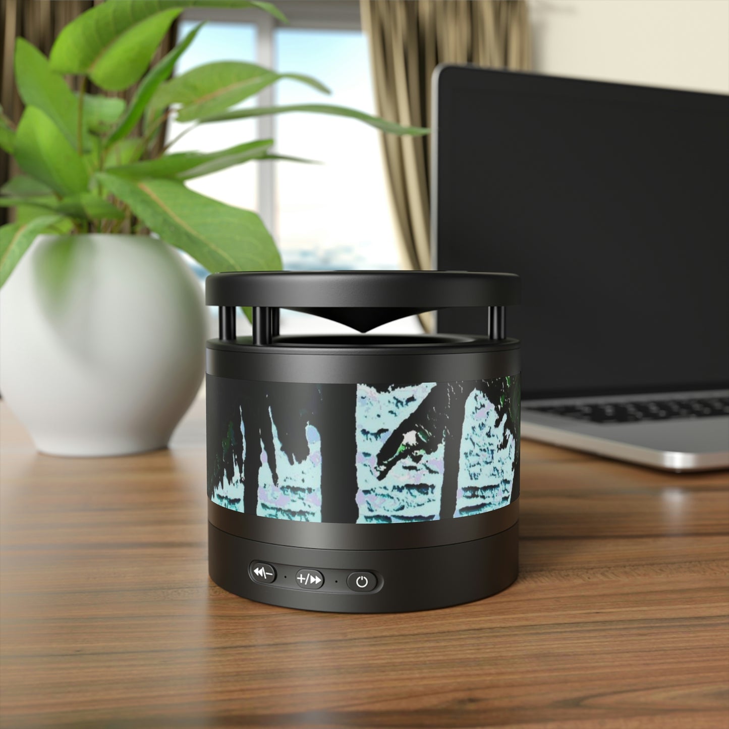 Metal Bluetooth Speaker and Wireless Charging Pad ... "A Beautiful Beach Amongst The Palms" ... The Outrigger Waikiki, Honolulu, Oahu ... Original Works ...