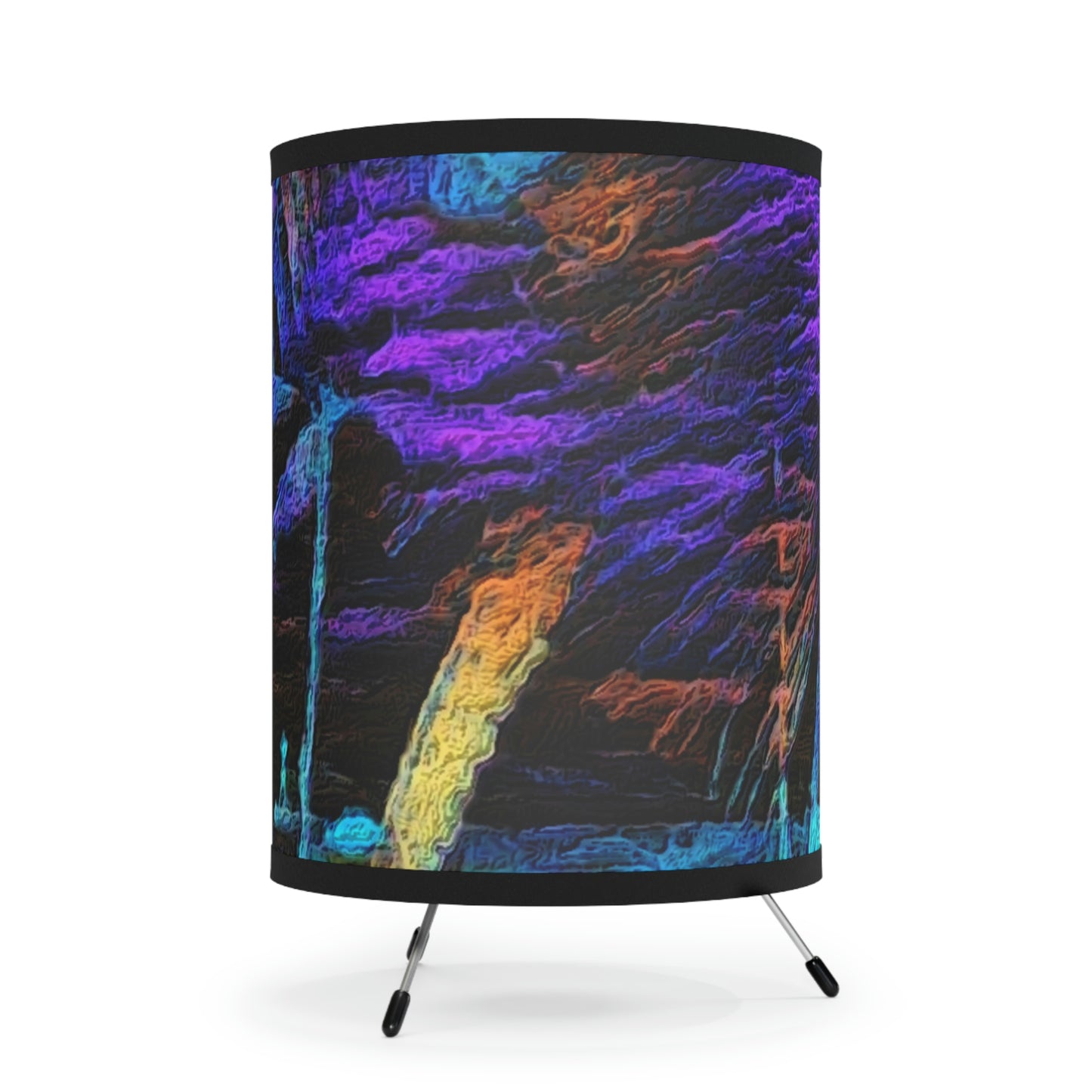 Tripod Lamp with High-Res Printed Shade, US\CA plug ... "The Royal Hawai'ian: Waikiki Beach_Beach" ... Honolulu, HI ... Ocotber 2014 (Halloween) ... Original Works ...
