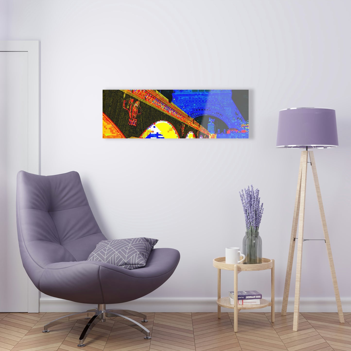 Acrylic Prints ...  Le Tour D'Eiffel ..."Along The Water" ... Barbara Joan Bonnell-Holt ... Le Voyage De Paris: 1972 ... Original Works ...