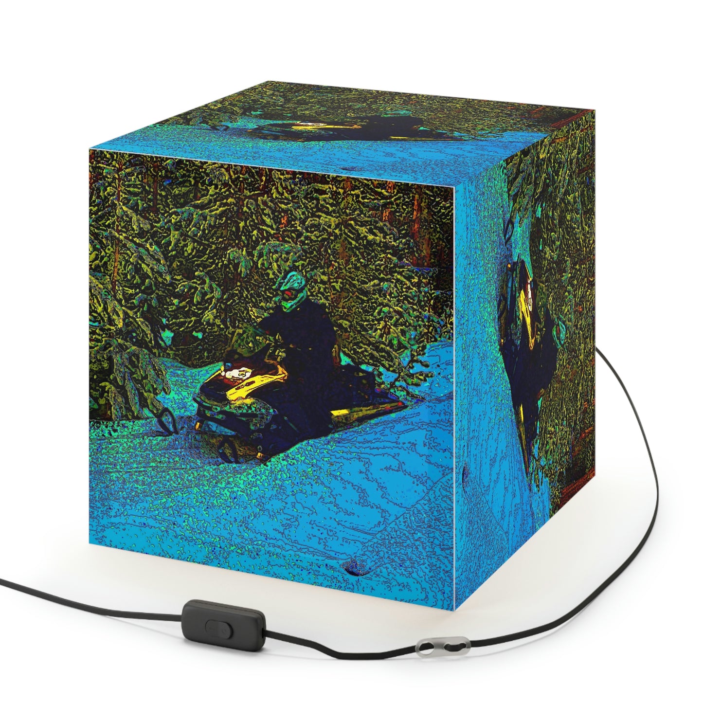 Light Cube Lamp ... Yep ... "Another Day ... Riding Through The Wilderness ... " ... February 2023 ... Original Works ...