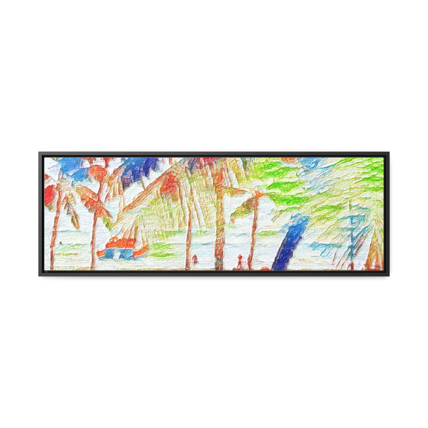 Gallery Canvas Wraps, Horizontal Frame ... "The Royal Hawai'ian: Waikiki Beach_Beach" ... Honolulu, HI ... Ocotber 2014 (Halloween) ... Original Works ...