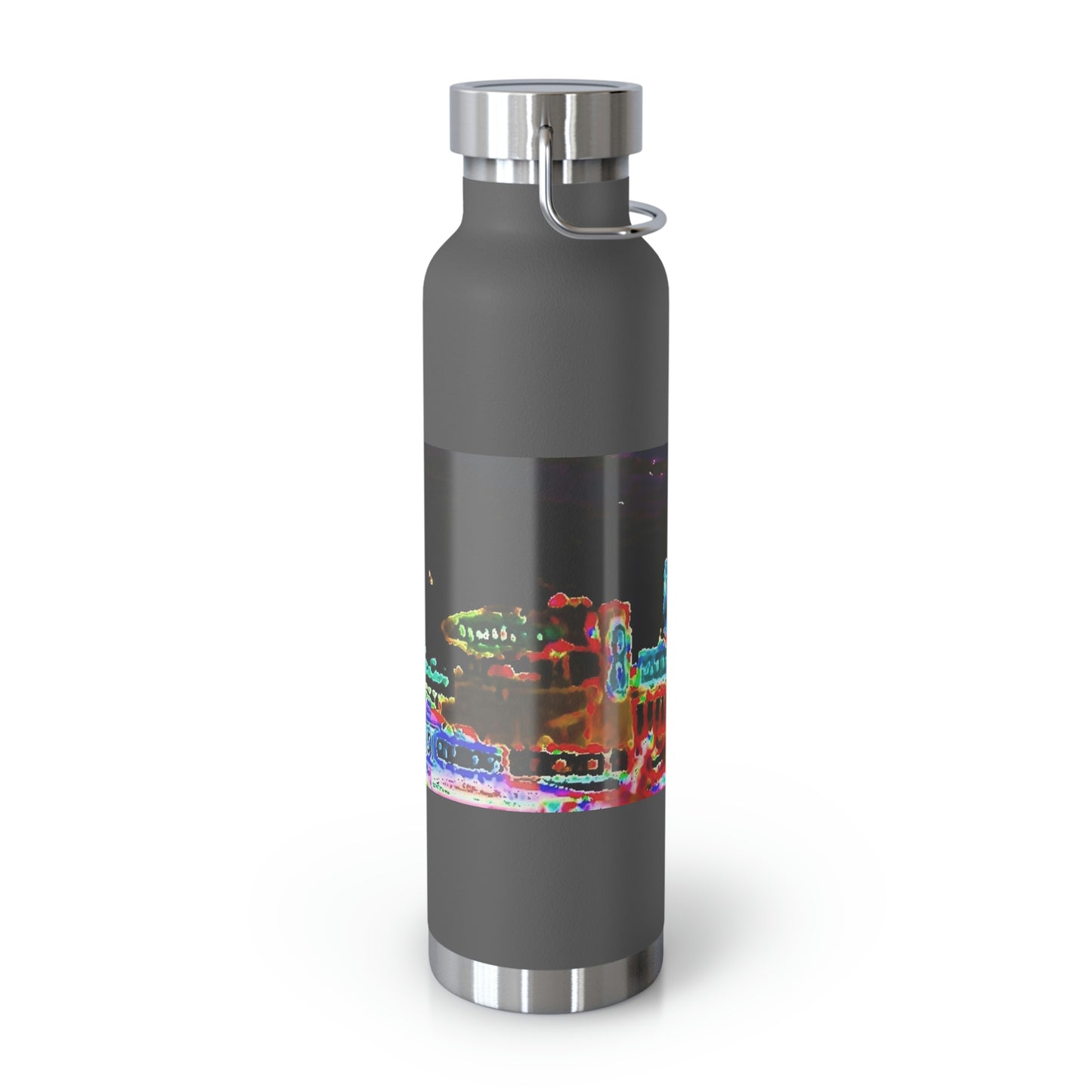 Copper Vacuum Insulated Bottle, 22oz ... "No.9 Fishermen's Grotto - Fishermen's Wharf, SF, California" ... Family Archives: 1970's ... Original Works ...