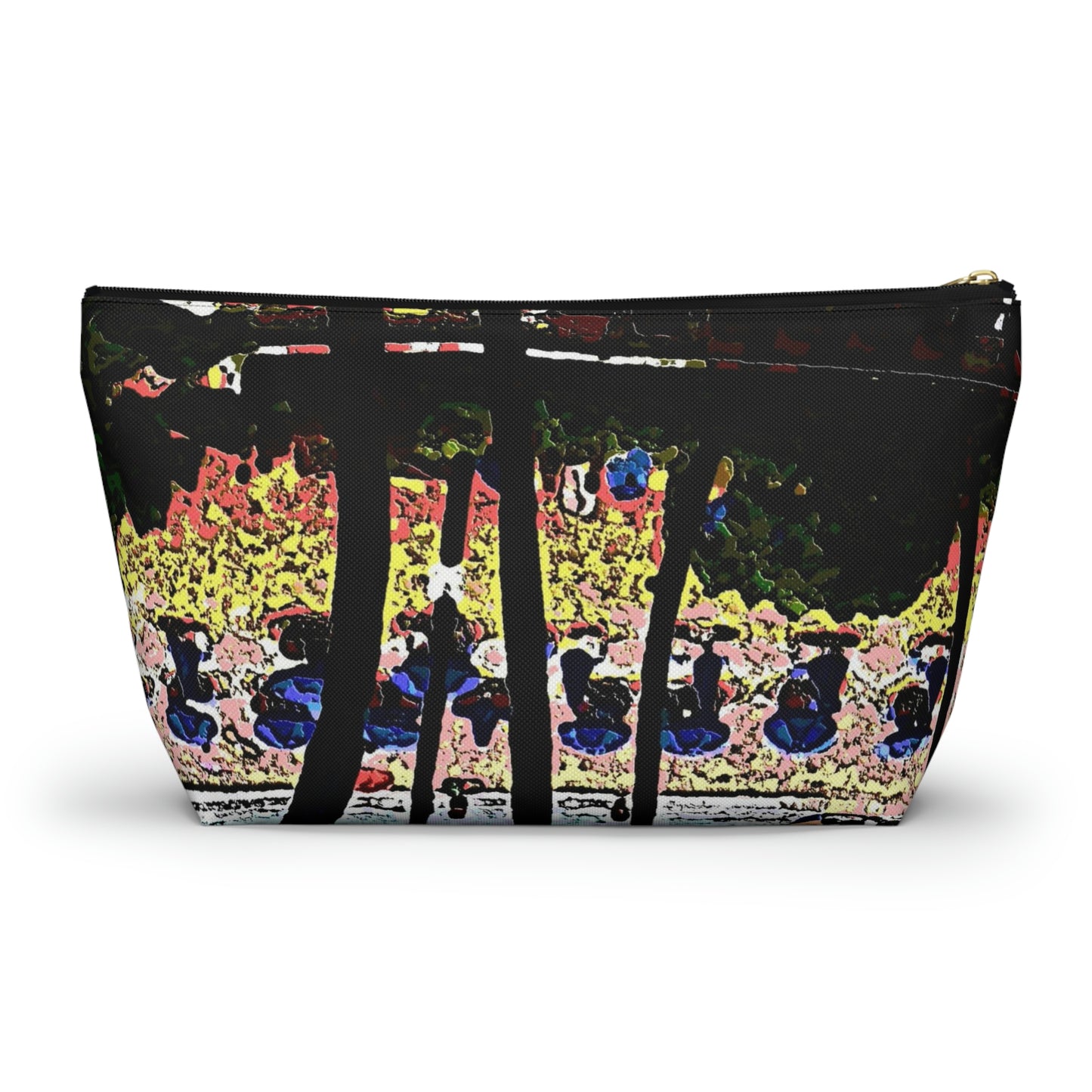 Accessory Pouch w T-bottom ... "A Beautiful Beach Amongst The Palms" ... The Outrigger Waikiki, Honolulu, Oahu ... Original Works ...