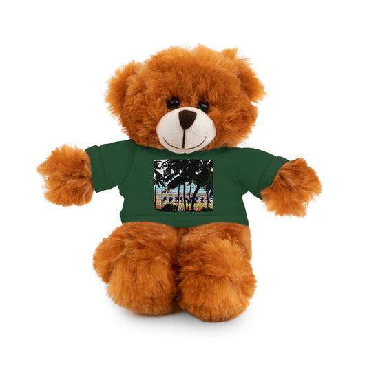 Stuffed Animals with Tee ... "A Beautiful Beach Amongst The Palms" ... The Outrigger Waikiki, Honolulu, Oahu ... Original Works ...