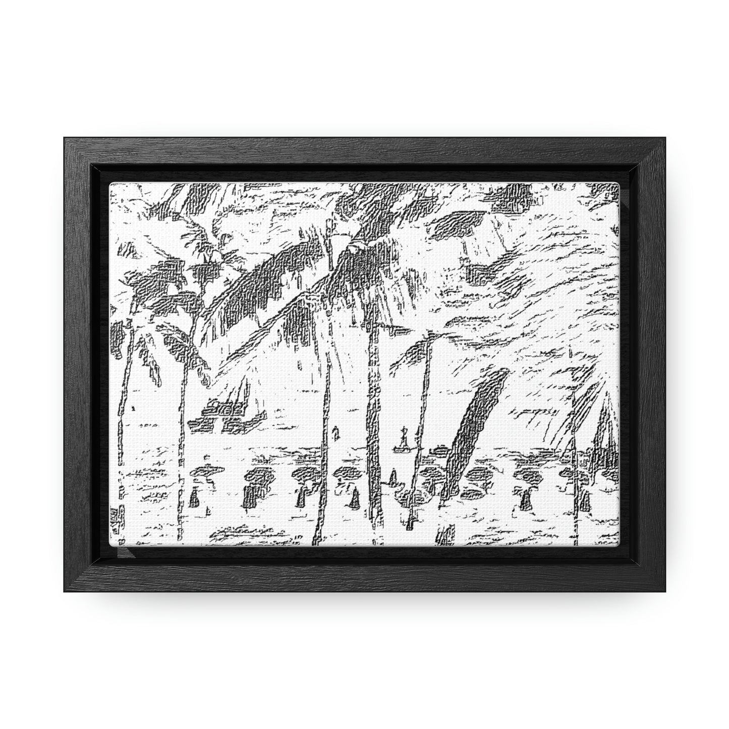 Gallery Canvas Wraps, Horizontal Frame ... "The Royal Hawai'ian: Waikiki Beach_Beach" ... Honolulu, HI ... Ocotber 2014 (Halloween) ... Original Works ...