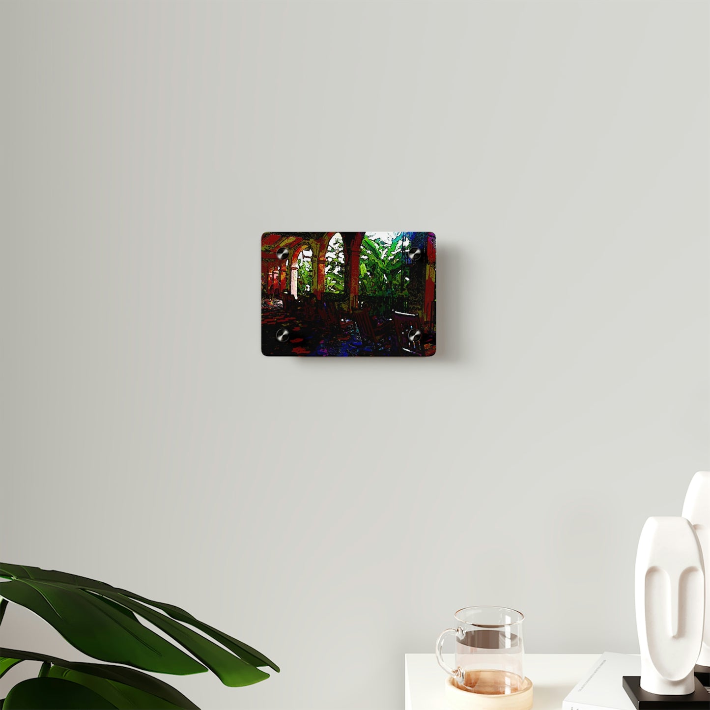 Acrylic Wall Art Panels ... Lanai & Rocking Chairs At: 'The Pink Palace' ... The Royal Hawai'ian ... Honolulu, HI ... '27Oct2014' ... Original Works ...