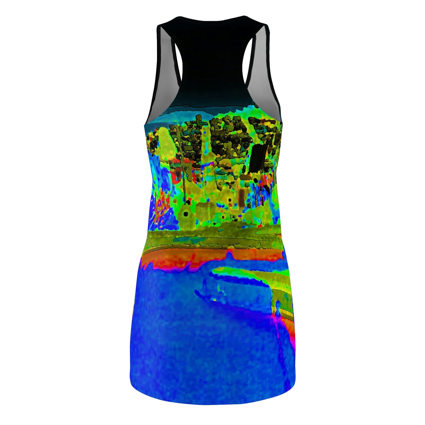 Women's Cut & Sew Racerback Dress ... "Lombard Street San Francisco, CA, USA" ... Family Archives 1970's ... Original Works ...