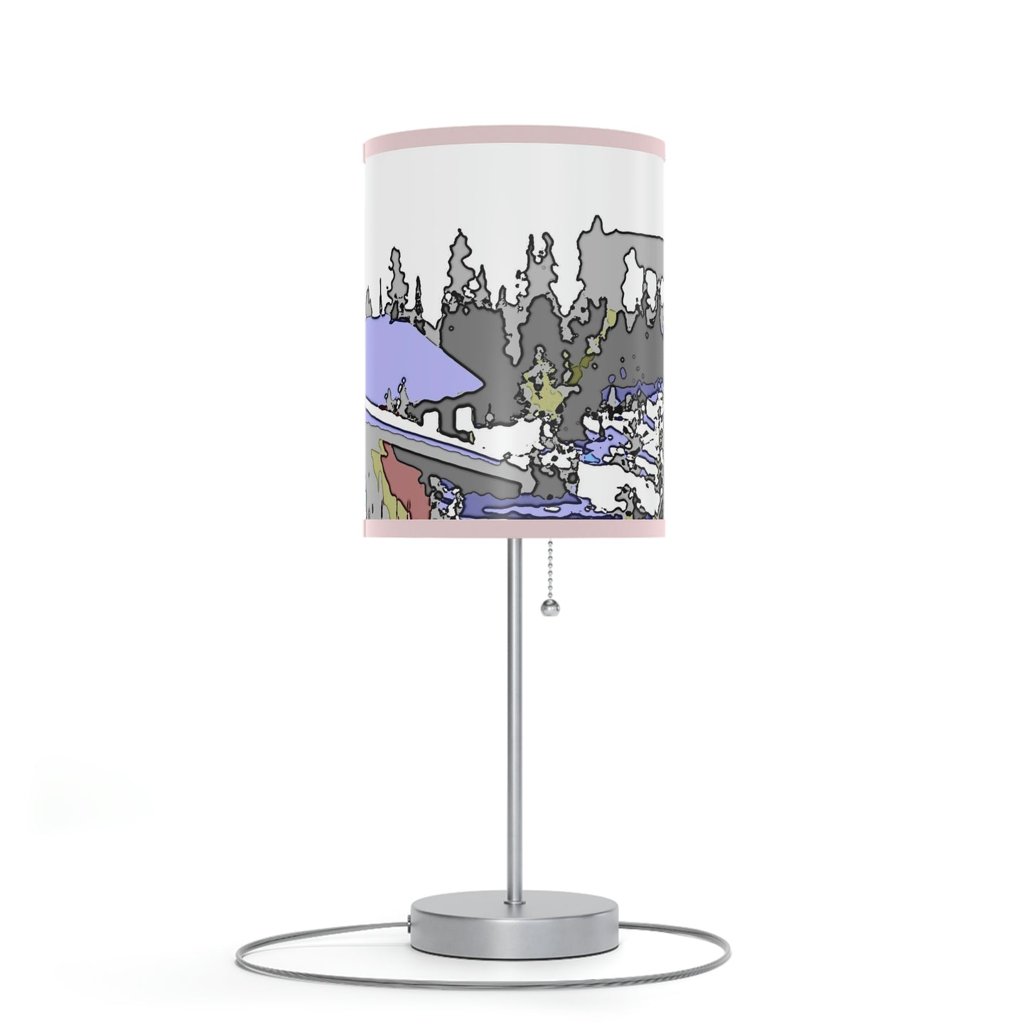 Lamp on a Stand, US|CA plug "A Very Remote Mountain Neighborhood" ... Only Cabins In This Environment ... Cenrtal Idaho ...