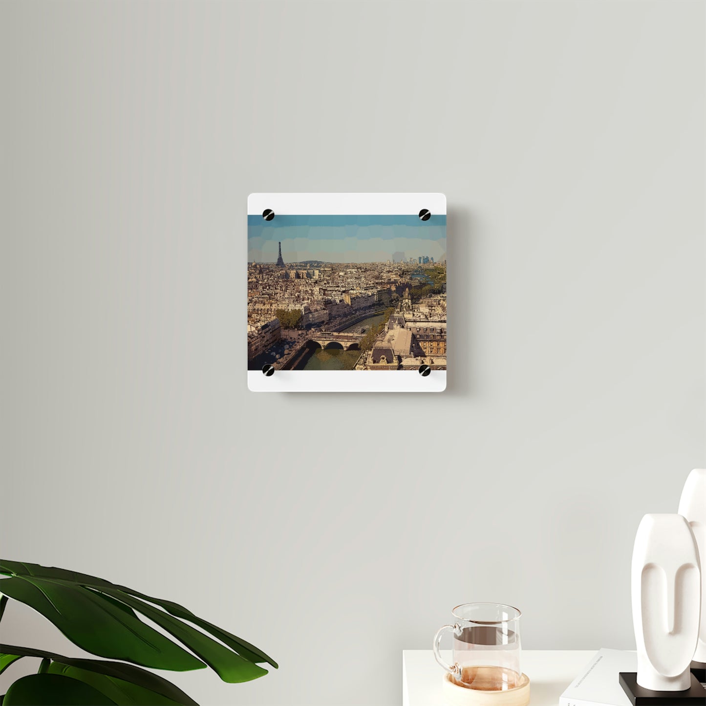 Acrylic Wall Art Panels ... Au Paris ... "Along The River Seine" ... Barbara Joan Bonnel-Holt: 1972 ... Original Works ...