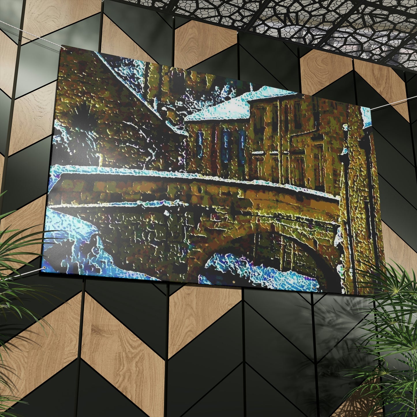 Matte Banner ... Walikng The Streets & Alleys ... 'Strolling The Canals ... '  ... Original Works  ...