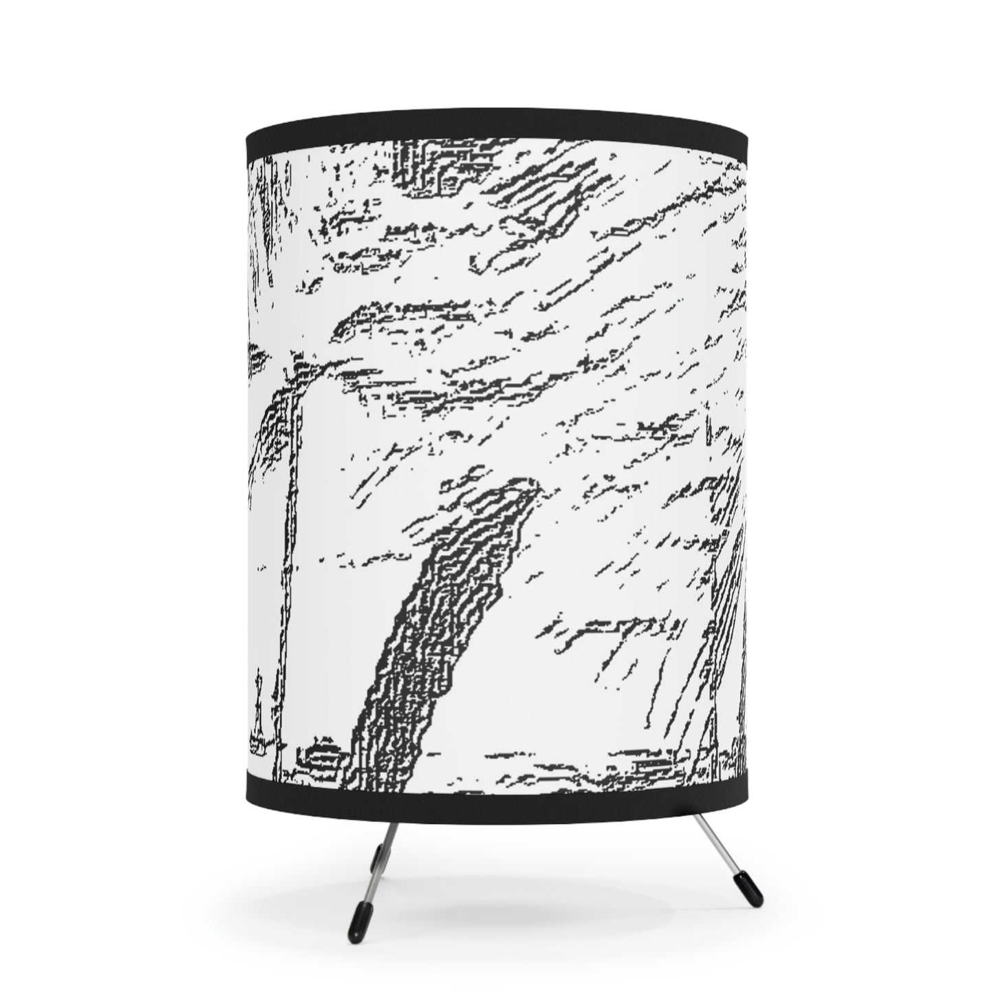 Tripod Lamp with High-Res Printed Shade, US\CA plug ... "The Royal Hawai'ian: Waikiki Beach_Beach" ... Honolulu, HI ... Ocotber 2014 (Halloween) ... Original Works ...