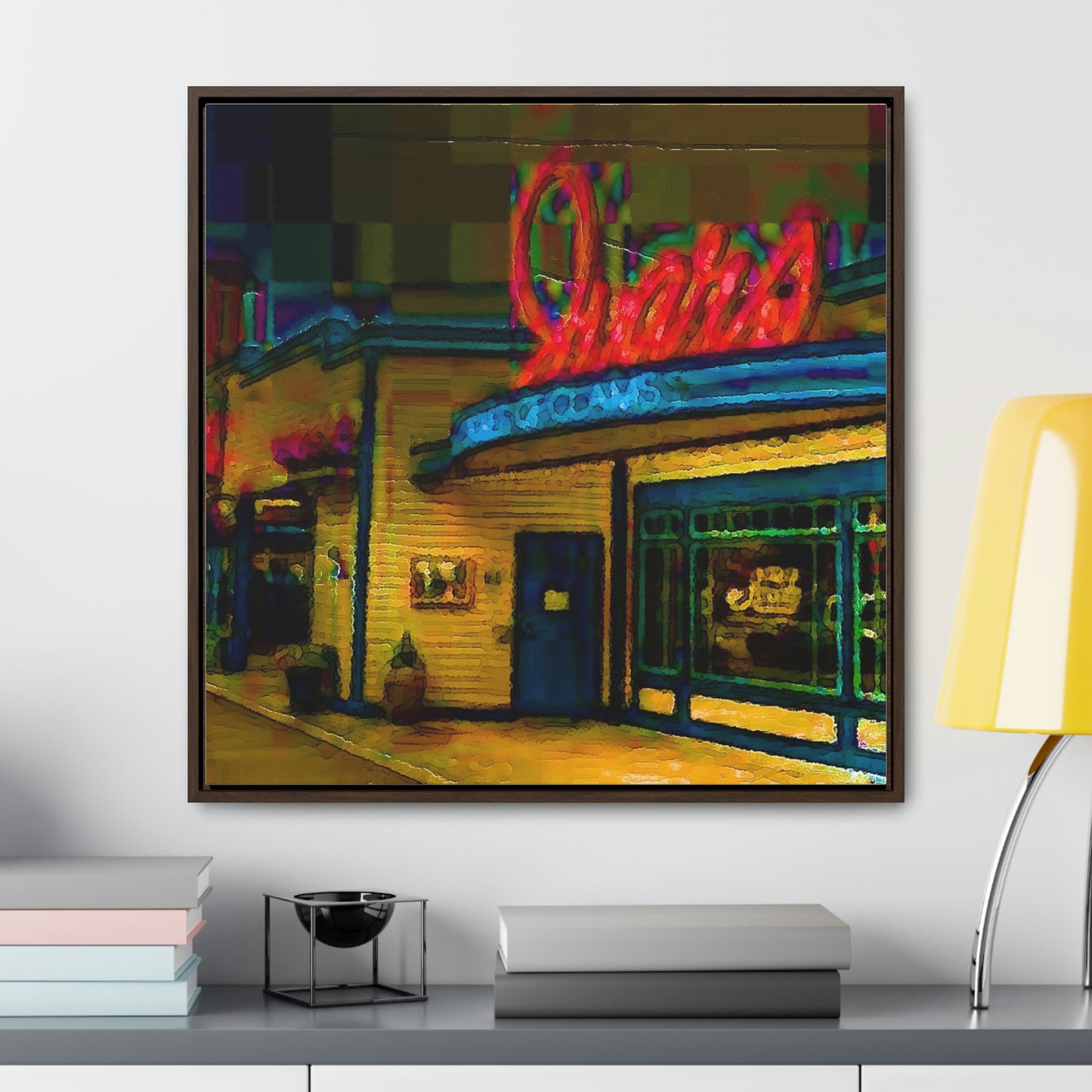 Gallery Canvas Wraps, Square Frame ...  In-A-Hurry & Stressed? ... Remember: Keep "Clam" ... Clam_Happy ...  'Ivars: Seattle Waterfront' ... Personal Archives ... Original Works ...