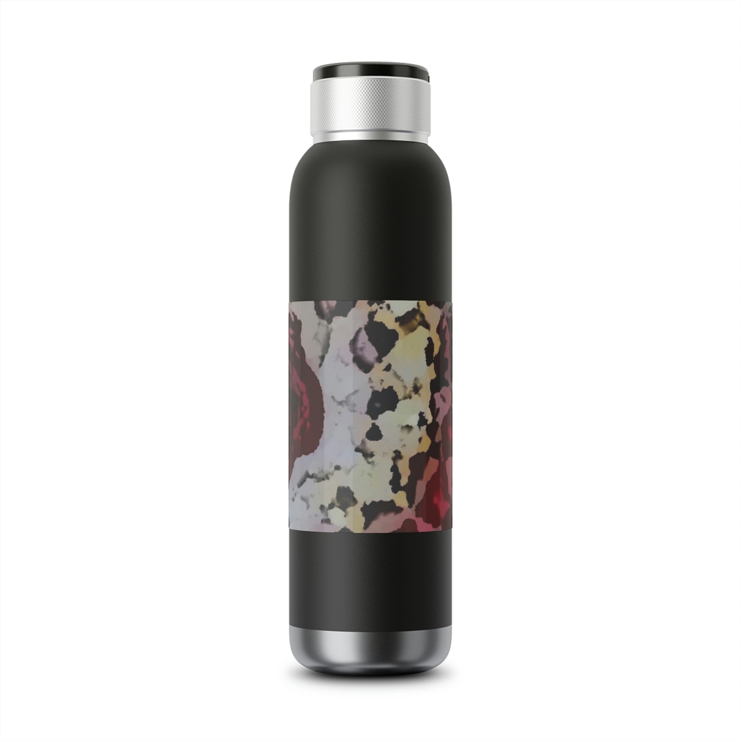 Soundwave Copper Vacuum Audio Bottle 22oz ... "A Friendly Flower" ... Pointsettia 'Pointing' ... Original Works ... (Supplied Photograph) ...