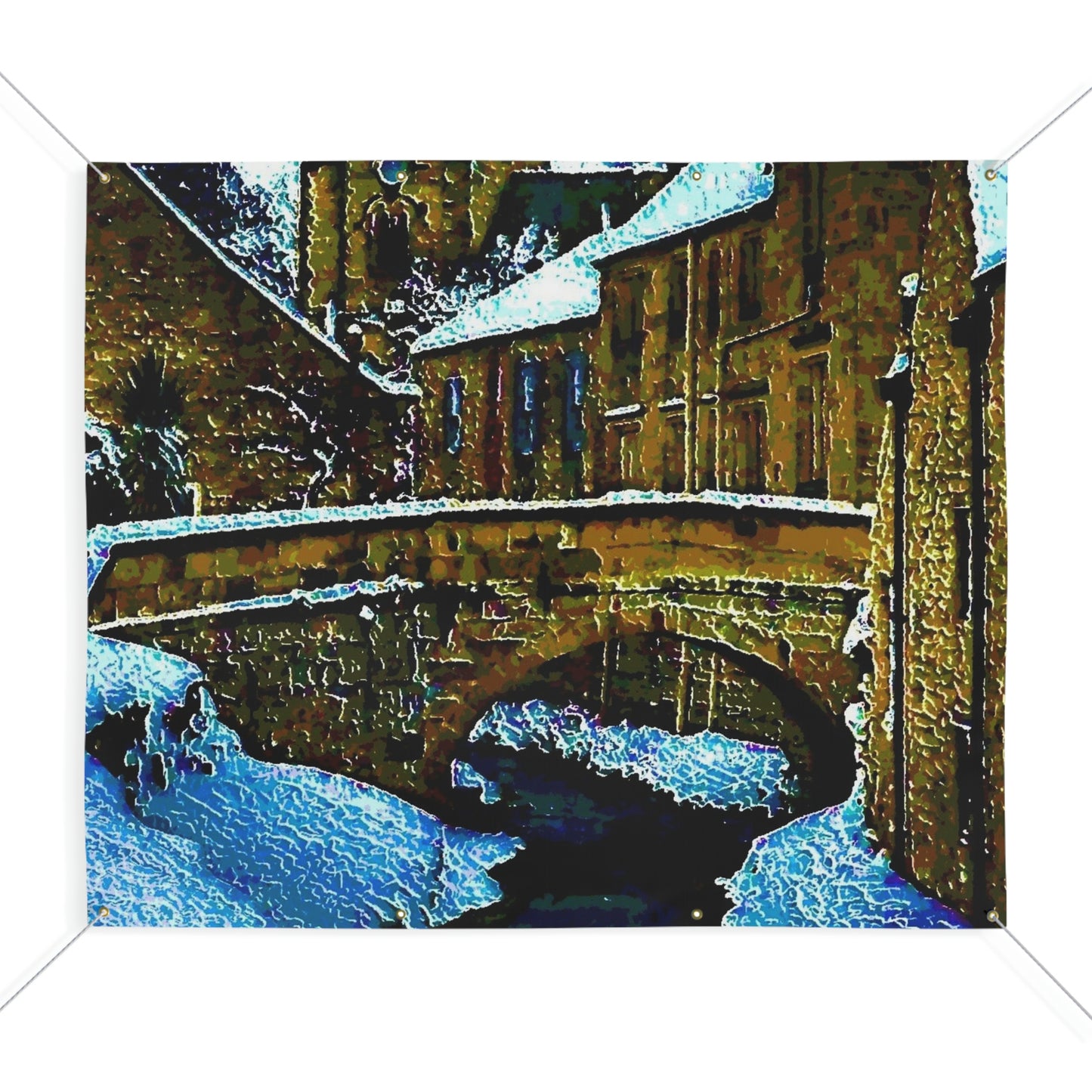 Matte Banner ... Walikng The Streets & Alleys ... 'Strolling The Canals ... '  ... Original Works  ...
