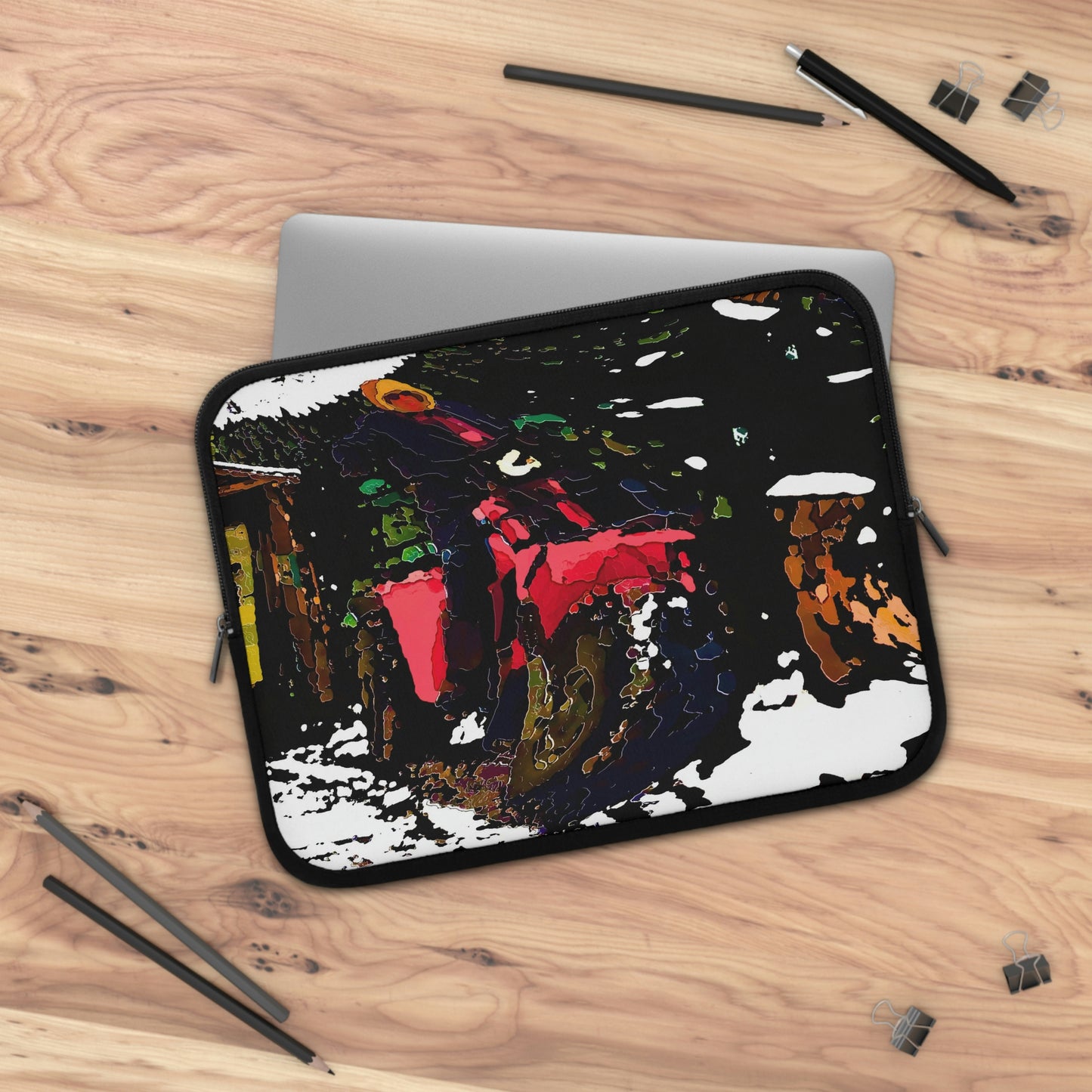 Laptop Sleeve ... Snow ... Fractals ... Three-Wheeler-Speed ... & "Laptop - Phone Protection On Snowy Days" ...