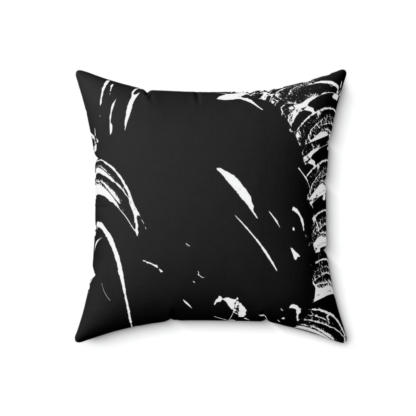 Spun Polyester Square Pillow ... "Waning Moon" ... Central Idaho ... October 2022 ... Rendering Time: 22 Hours ... Original Works ...