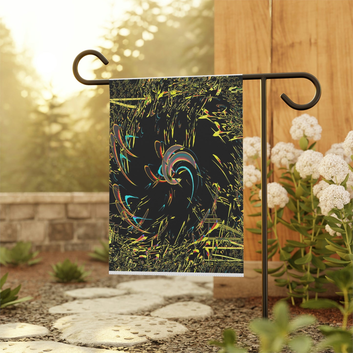 Garden & House Banner ..."Waning Moon" ... Central Idaho ... October 2022 ... Rendering Time: 22 Hours ... Original Works ...