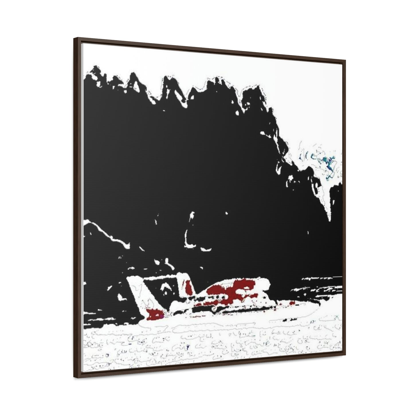 Gallery Canvas Wraps, Square Frame ...  Seattle Columbia Cup On Lake Washington ... "Dave Wilcox Heads For The Win" ... Associate Gift-Photo ... Original Works ...