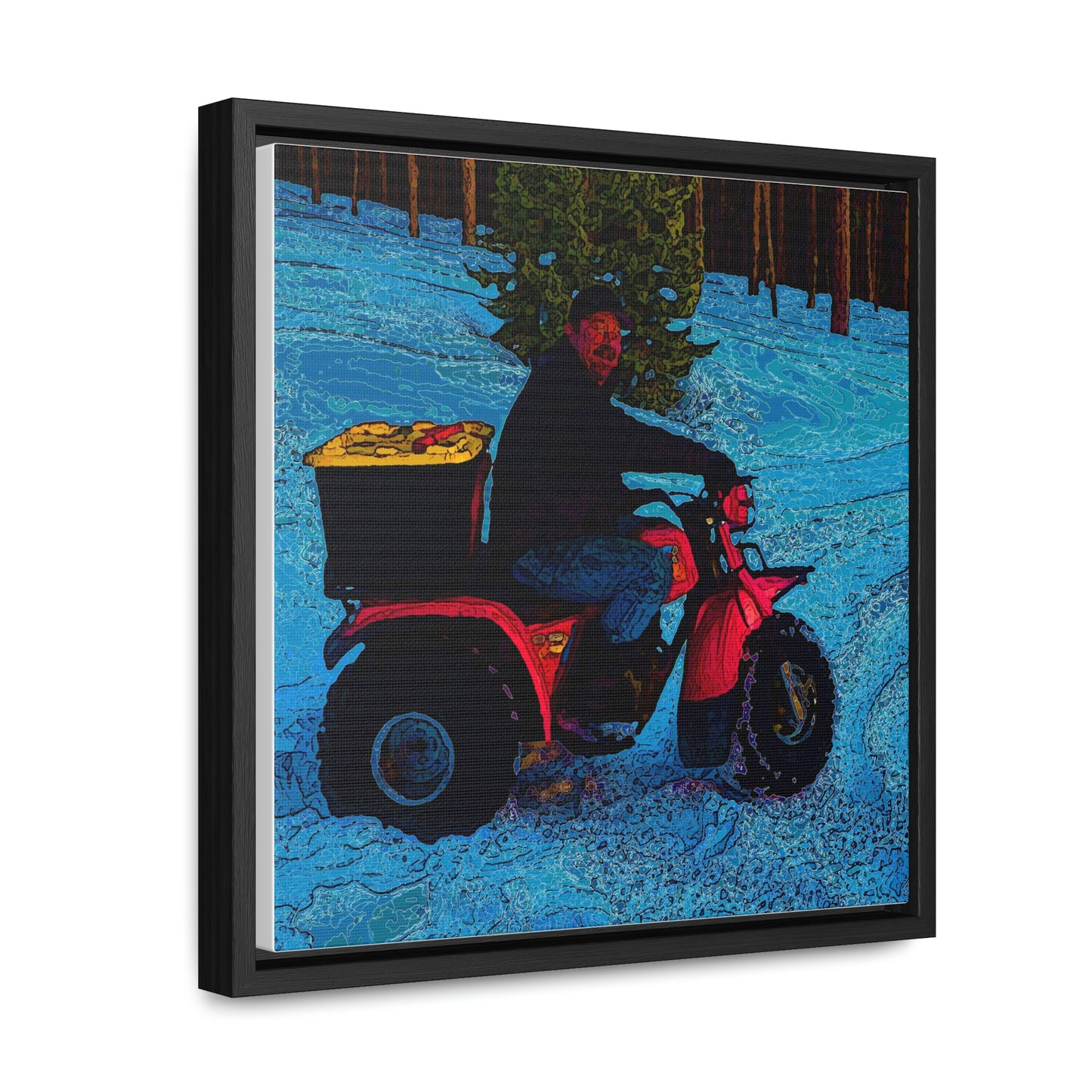 Gallery Canvas Wraps, Square Frame ... There's 2-Wheelin ... There's 4-Wheelin ... 'And-Of-Course' ... "There's 3-Wheelin-In-The-Snow" ...  Original Works ...
