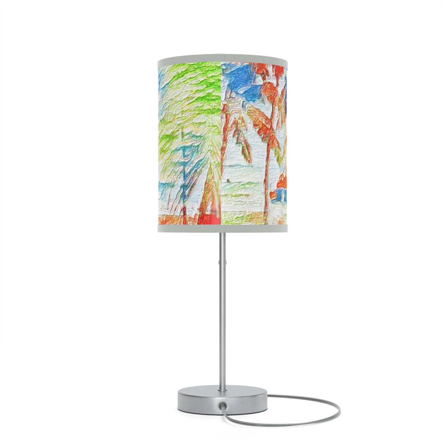Lamp on a Stand, US|CA plug ... "The Royal Hawai'ian: Waikiki Beach_Beach" ... Honolulu, HI ... Ocotber 2014 (Halloween) ... Original Works ...