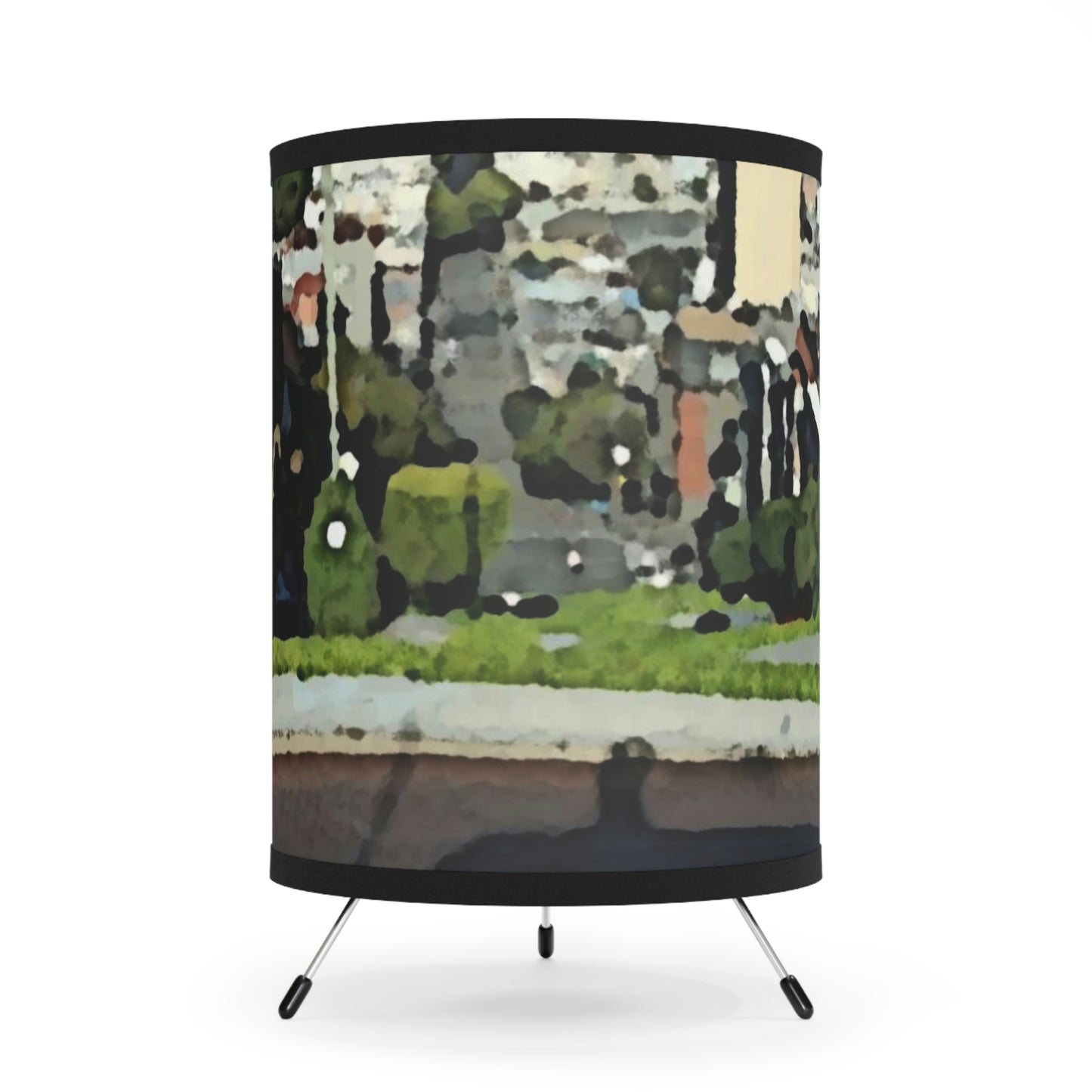 Tripod Lamp with High-Res Printed Shade, US\CA plug ... "Lombard Street San Francisco, CA, USA" ... Family Archives 1970's ... Original Works ...