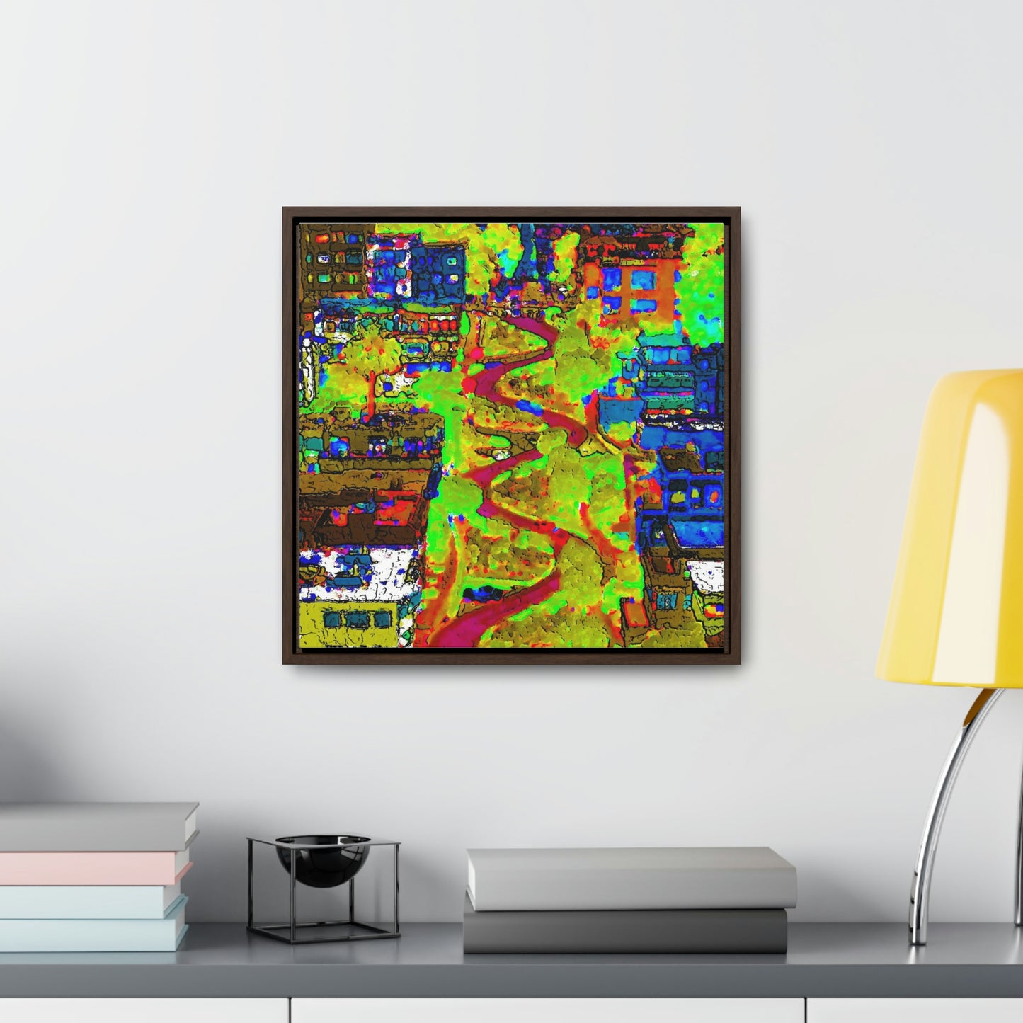 Gallery Canvas Wraps, Square Frame ... A Crazy Street ... 'Eight Winding Curve-Switchbacks' ... "Lombard Street, San Francisco, CA' ... Family Archives: 1970's ... Original Works ...