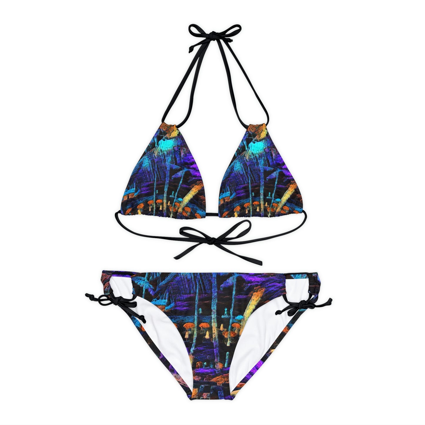 Strappy Bikini Set (AOP) ... "The Royal Hawai'ian: Waikiki Beach_Beach" ... Honolulu, HI ... Ocotber 2014 (Halloween) ... Original Works ...