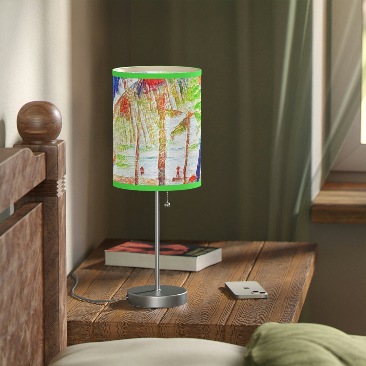 Lamp on a Stand, US|CA plug ... "The Royal Hawai'ian: Waikiki Beach_Beach" ... Honolulu, HI ... Ocotber 2014 (Halloween) ... Original Works ...