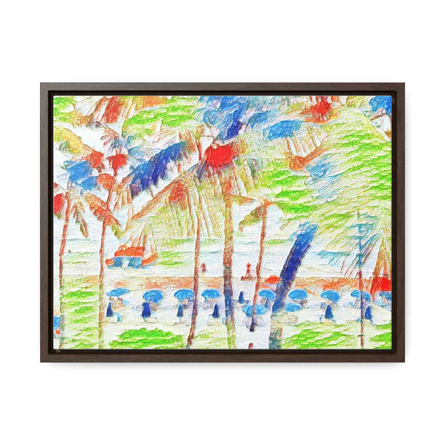 Gallery Canvas Wraps, Horizontal Frame ... "The Royal Hawai'ian: Waikiki Beach_Beach" ... Honolulu, HI ... Ocotber 2014 (Halloween) ... Original Works ...