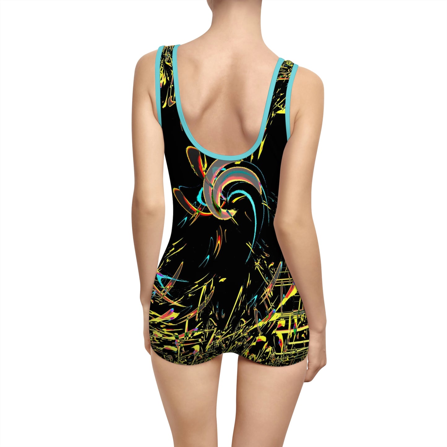 Women's Vintage Swimsuit ... "Waning Moon" ... Central Idaho ... October 2022 ... Rendering Time: 22 Hours ... Original Works ...