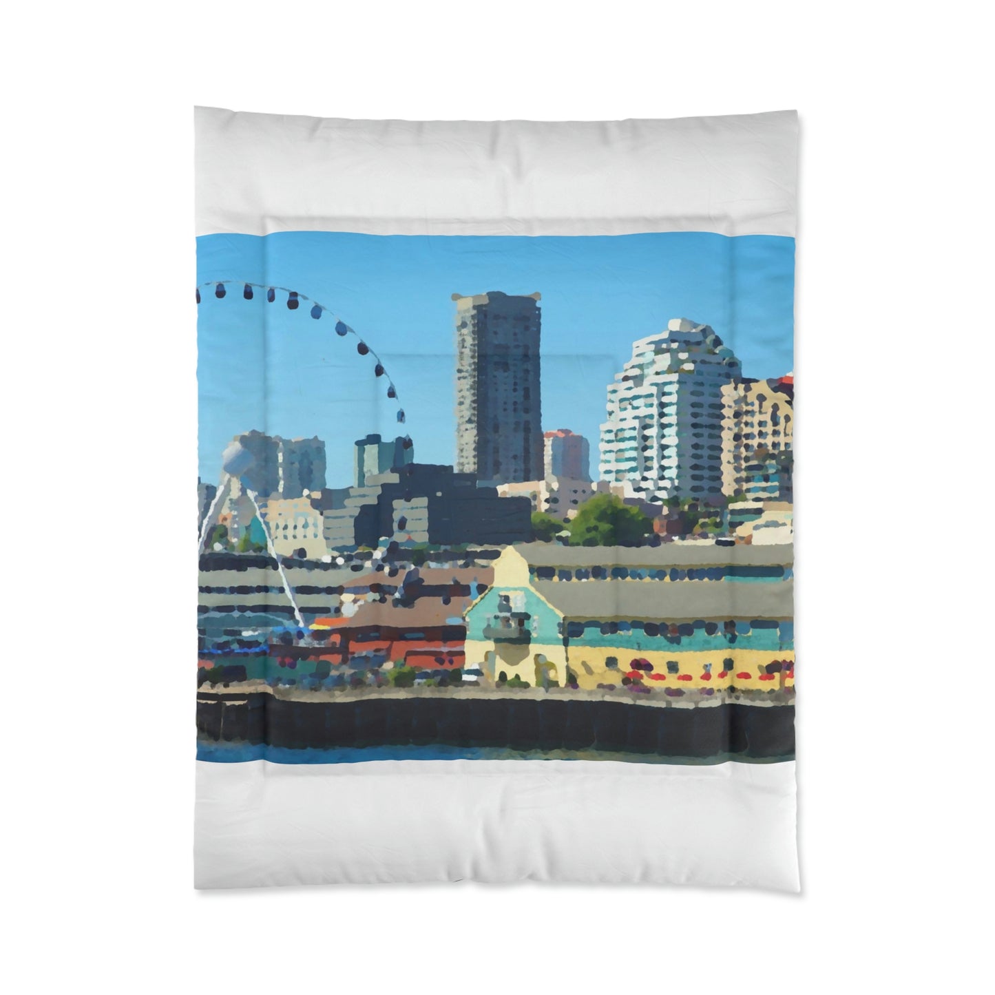 Comforter ... That Classic Wheel ... 'Seattle's Wheel' ... & Old Classic Waterside Vendors ...  'Family Archives' ... Original Works ...