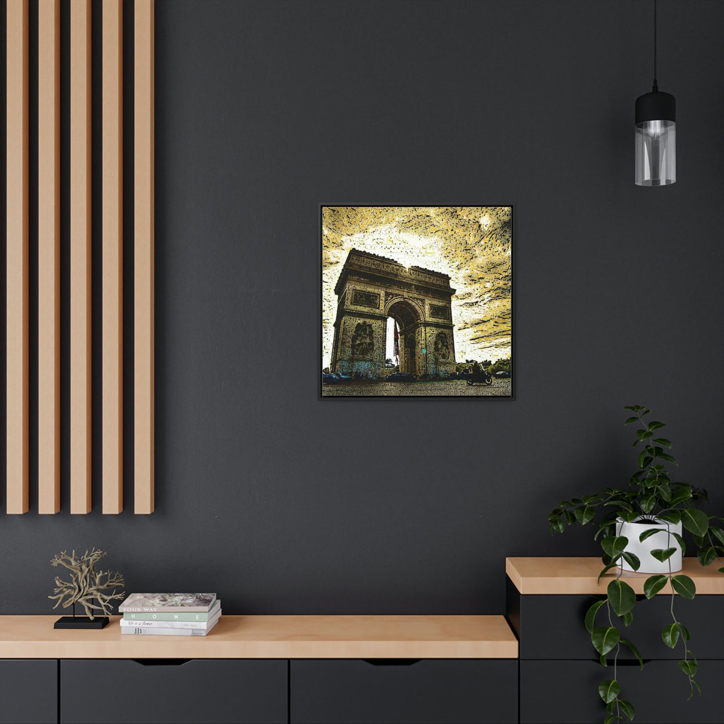Gallery Canvas Wraps, Square Frame ...  L'Arc de Triomphe ... 'Barbara Joan Bonnell-Holt Photo' ... Circa 1972 ... Oringinal Works ...