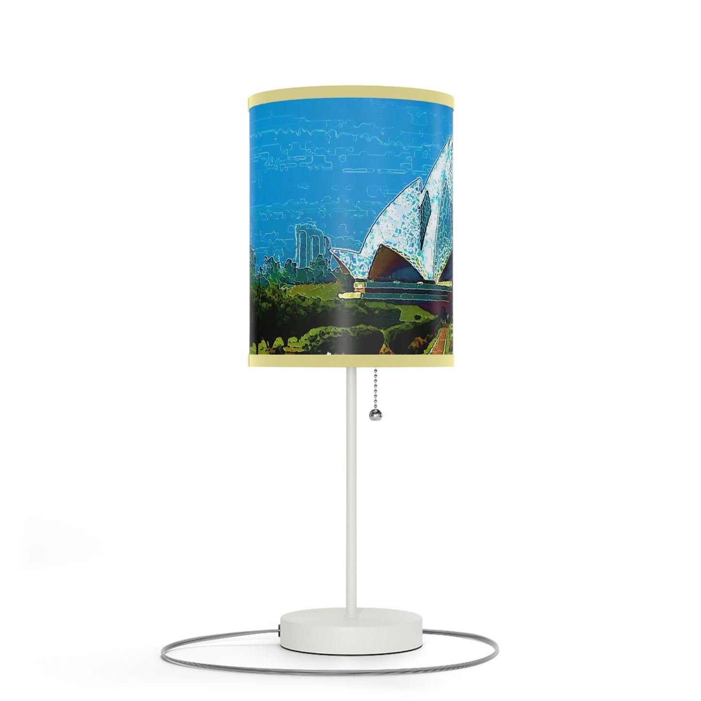 Lamp on a Stand, US|CA plug ... 'Bahai'i House-Of-Worship' ... "Lotus Temple: Delhi, India, 2008" ... Original Works ...