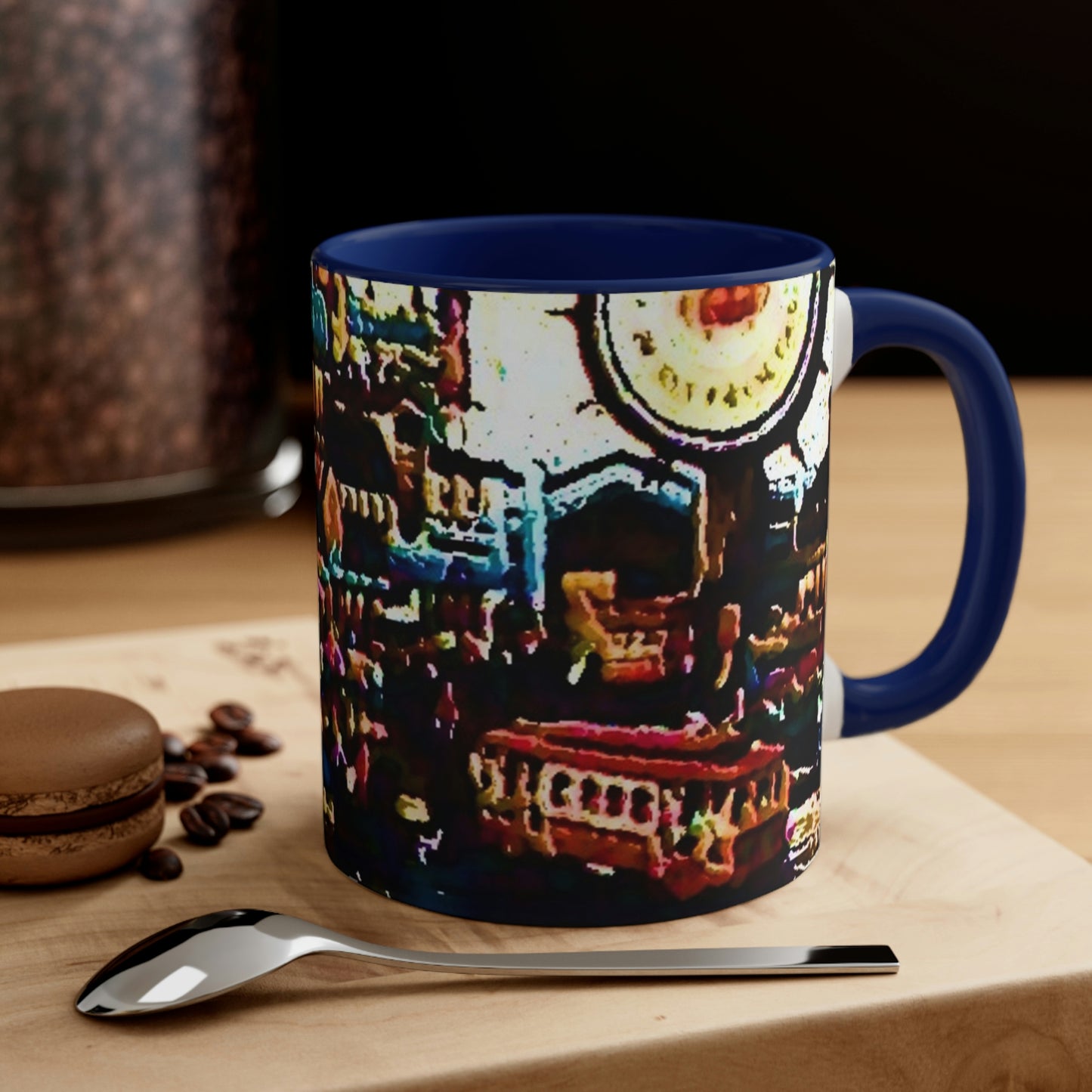 Accent Coffee Mug, 11oz ...  "No.9 Fishermen's Grotto - Fishermen's Wharf, SF, California" ... Family Archives: 1970's ... Original Works ...