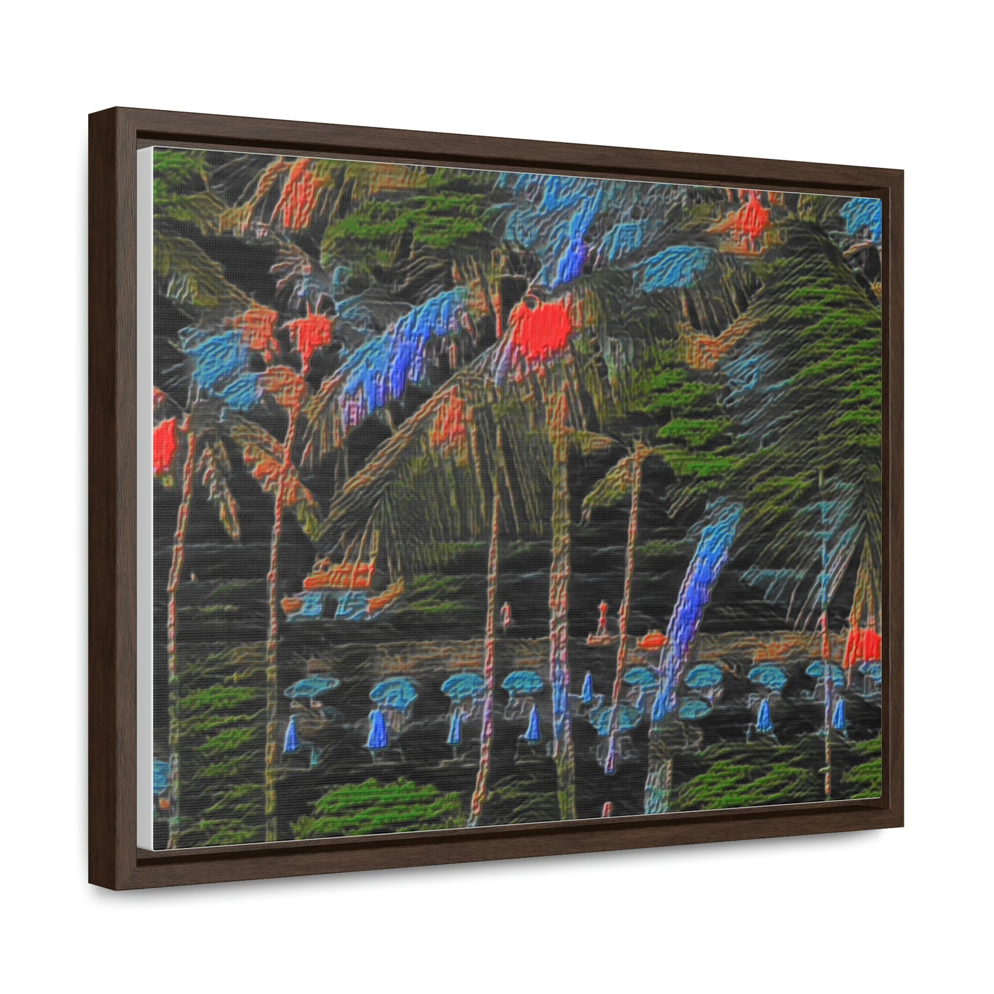 Gallery Canvas Wraps, Horizontal Frame ... "The Royal Hawai'ian: Waikiki Beach_Beach" ... Honolulu, HI ... Ocotber 2014 (Halloween) ... Original Works ...