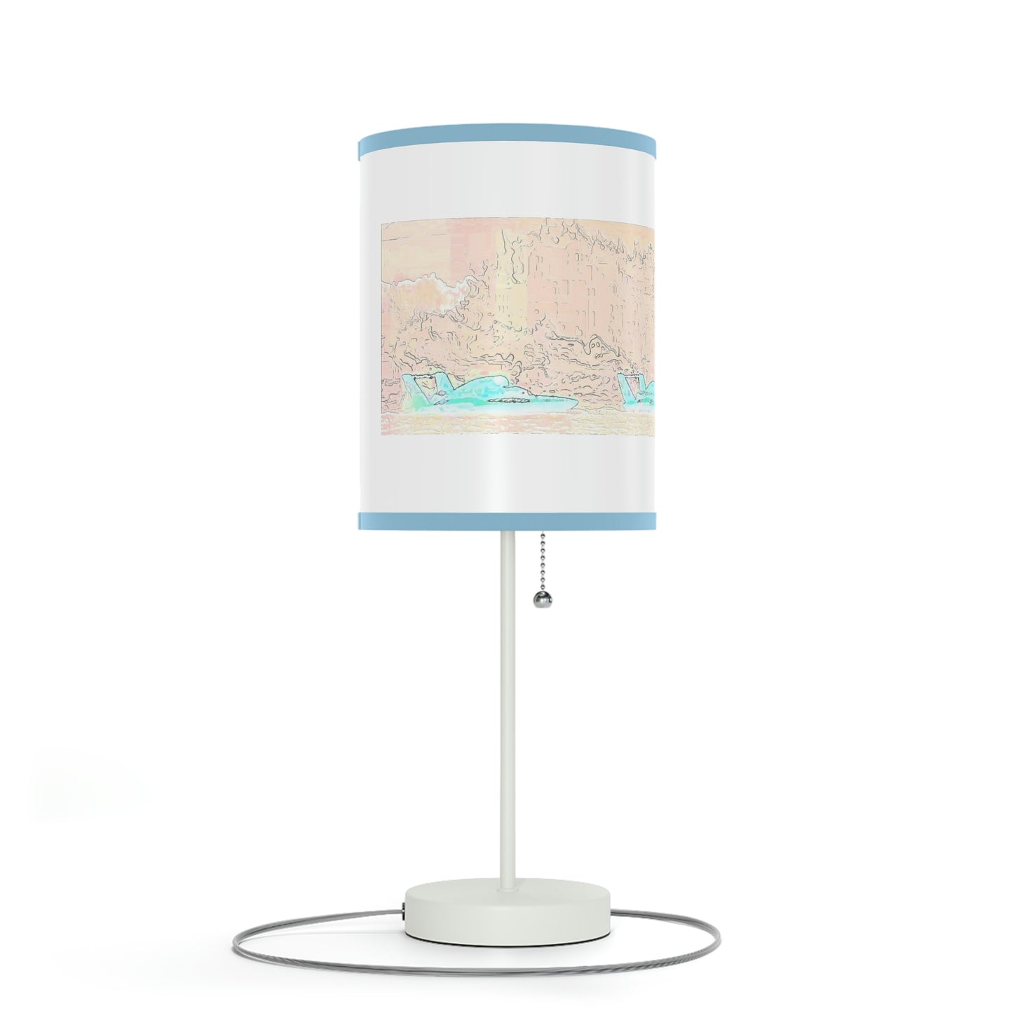 Lamp on a Stand, US|CA plug ... Seattle Columbia Cup On Lake Washington ... "Dave Wilcox Heads For The Win" ... Associate Gift-Photo ... Original Works ...