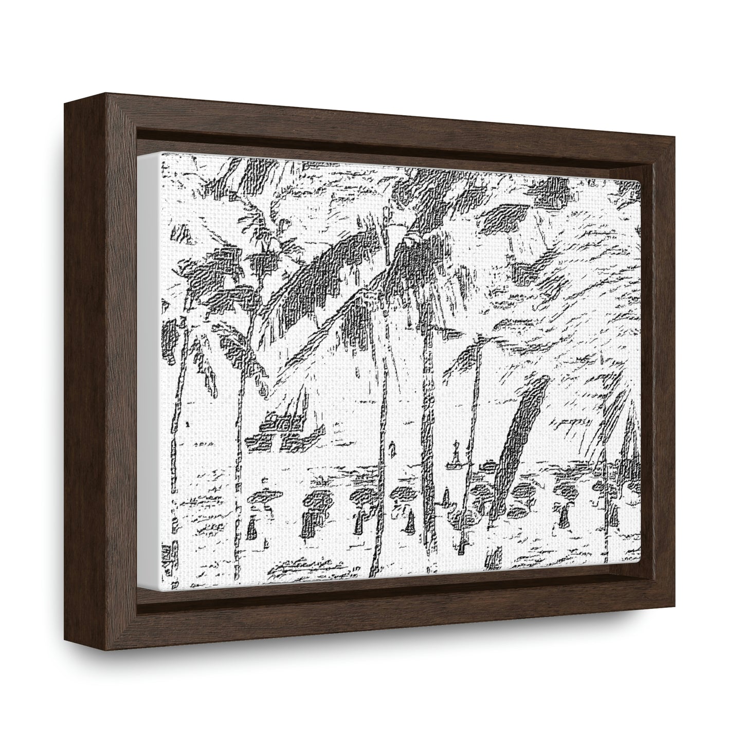 Gallery Canvas Wraps, Horizontal Frame ... "The Royal Hawai'ian: Waikiki Beach_Beach" ... Honolulu, HI ... Ocotber 2014 (Halloween) ... Original Works ...