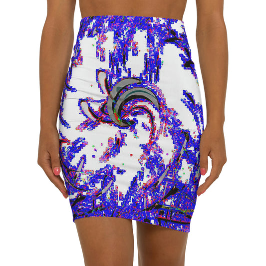 Women's Mini Skirt ... "Waning Moon" ... Central Idaho ... October 2022 ... Rendering Time: 22 Hours ... Original Works ...