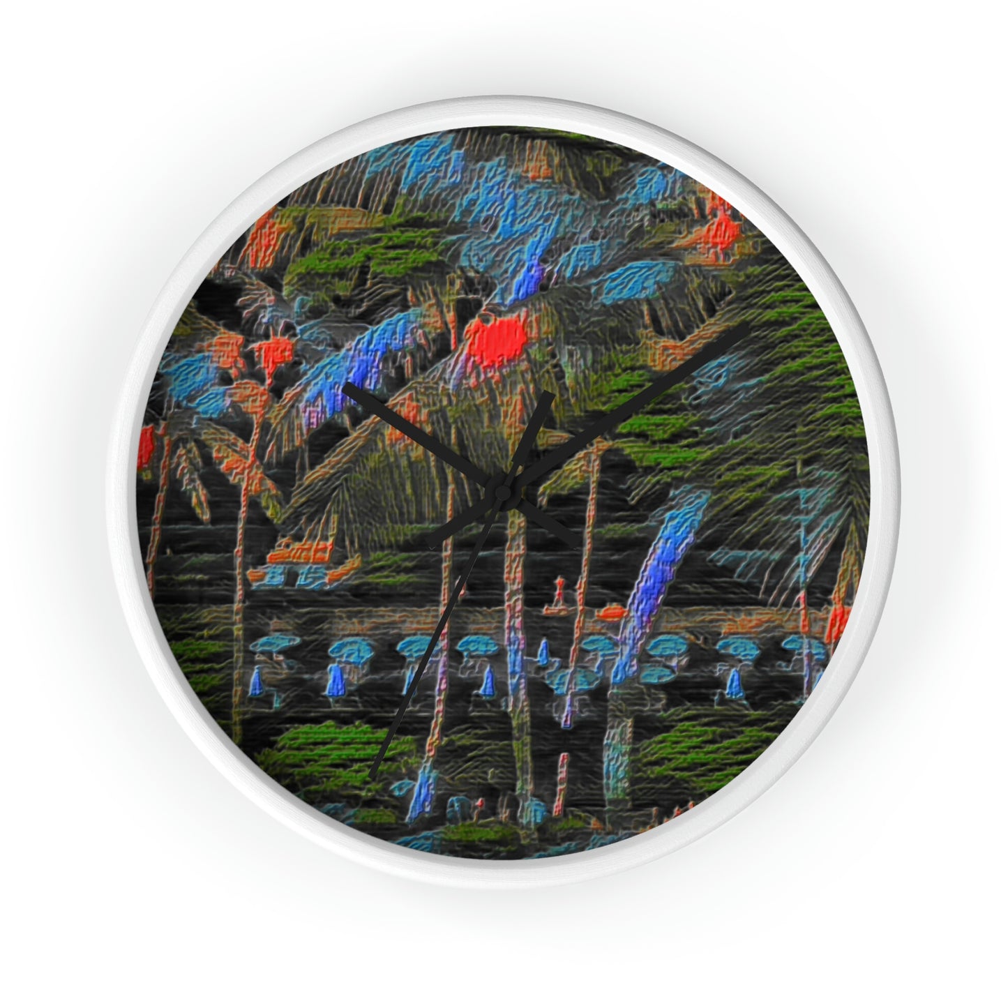 Wall Clock ... "The Royal Hawai'ian: Waikiki Beach_Beach" ... Honolulu, HI ... Ocotber 2014 (Halloween) ... Original Works ...
